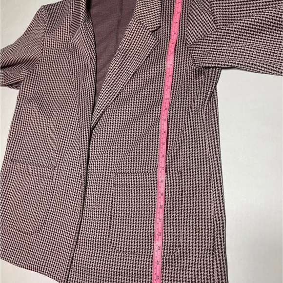 Maurices Houndstooth Blazer – Classic  lavender Check Jacket, Oversized Fit, XXL - Picture 7 of 7